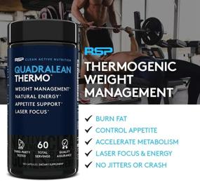 img 2 attached to 🔥 Жиросжигатель QuadraLean Thermogenic: мощное средство для снижения веса для мужчин и женщин - стимулирует обмен веществ, подавляет аппетит и усиливает энергию - 60 порций (упаковка может отличаться)