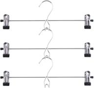 👗 tosnail 15 pack skirt hangers - add-on, stackable & cascading, pants hangers with clips logo