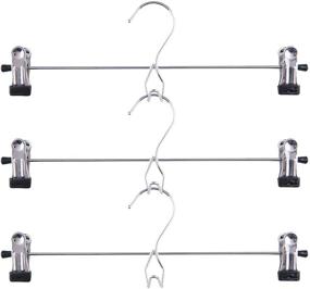 img 3 attached to 👗 Tosnail 15 Pack Skirt Hangers - Add-On, Stackable & Cascading, Pants Hangers with Clips