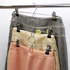 img 1 attached to 👗 Tosnail 15 Pack Skirt Hangers - Add-On, Stackable & Cascading, Pants Hangers with Clips