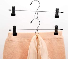 img 2 attached to 👗 Tosnail 15 Pack Skirt Hangers - Add-On, Stackable & Cascading, Pants Hangers with Clips