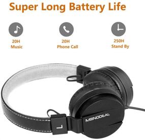 img 3 attached to 🎧 MONODEAL Kids Active Noise Cancelling Headphones: Foldable On-Ear Headset for Airplane Travel, Designed for Children, Teens, and Adults, Wired Compatibility with Pad/Cellphones/Computer/Tablet/MP3,4