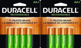 img 2 attached to 🔋 Duracell Precharged AA Rechargeable Batteries (Pack of 2) - Long-lasting Power Solution