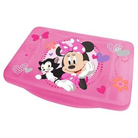 img 4 attached to 🎀 Minnie Mouse Pink Foldable Storage Activity Tray by Ginsey: Efficient Storage and Play Solution