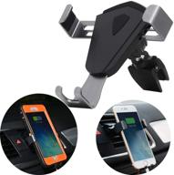 📱 universal car phone mount with strong sticky gel pad and one-touch design for dashboard & windshield - aicase auto lock/release holder (no air vent) logo