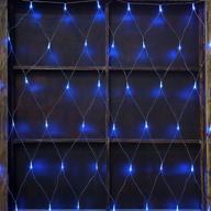 192 led blue net mesh fairy string decorative lights 9.8ft x 6.6ft - safe 30v voltage for christmas outdoor wedding garden decorations logo