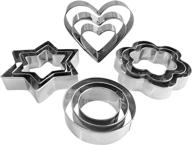 metal cookie cutters set stainless logo