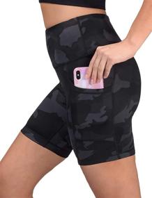 img 4 attached to Yogalicious Ultra Lightweight Shorts Pocket Sports & Fitness