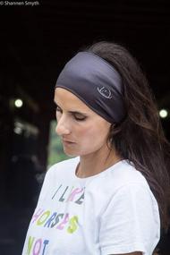 img 1 attached to 🐴 myMareCo Equestrian Headbands: Stylish Hair Wraps for Women, Ideal for Riding Helmets, Bike Helmets, Yoga & Hiking