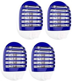 img 4 attached to Powerful 4 Pack Electric Bug Zapper: Plug-in Mosquito Killer with UV LED Night Light for Indoor and Outdoor Use | Effective Electronic Insect Fly Trap