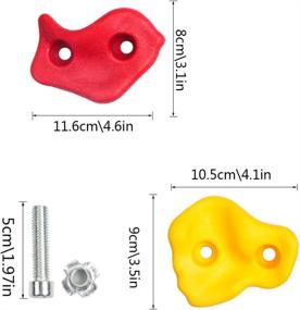 img 2 attached to 🧗 IFOYO Rock Climbing Holds: 20 Large Rocks for Indoor/Outdoor Playground Set - Supports 132lbs/60kg - Perfect for Kids Over 4 Years