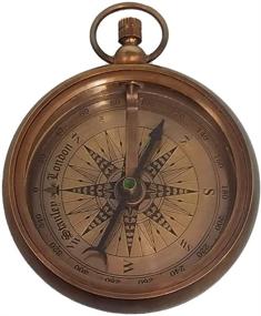 img 3 attached to 🧭 Stanley London Personalized Antique Open Faced Pocket Compass Gifts Engraved - 6 Custom Designs for Special Occasions - Perfect for Hiking, Graduation, Baptism, Confirmation, Anniversary - Ideal for Him, Her, Husband, Dad, Son