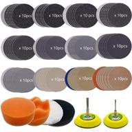 🔧 128pcs 3 inch wet dry sander sheets with grit 60-10000, shank backer plate, soft foam buffering pad, grinding abrasive sponge sanding disc pad kit for wood metal mirror jewelry car logo