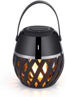 🔊 multi-functional led bluetooth speakers: portable wireless flame lights lantern speaker torch, atmosphere table lamp, stereo sound indoor & outdoor speakers logo