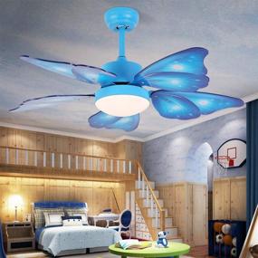 img 2 attached to KWOKING Lighting Creative Butterfly Adjustable Lighting & Ceiling Fans