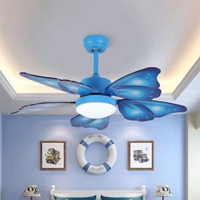img 1 attached to KWOKING Lighting Creative Butterfly Adjustable Lighting & Ceiling Fans