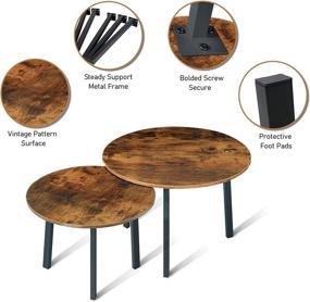 img 2 attached to Round Nesting Table Set, Coffee Table Nesting Set of