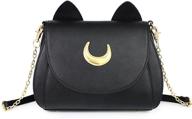 🐱 cat purses moon luna gothic purse moon cosplay sailor bag handbags shoulder bags in pu leather logo