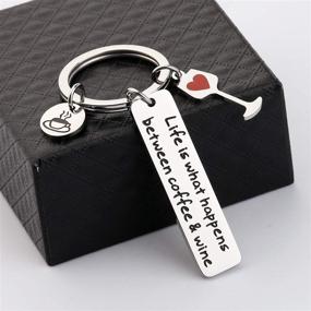 img 1 attached to ☕🍷 Gzrlyf Coffee Wine Charm Bracelet Barista Jewelry: Embrace Life's Moments with Coffee, Wine - Perfect Gift for Wine Lovers