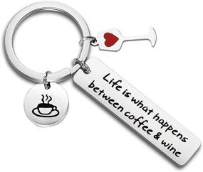 img 4 attached to ☕🍷 Gzrlyf Coffee Wine Charm Bracelet Barista Jewelry: Embrace Life's Moments with Coffee, Wine - Perfect Gift for Wine Lovers