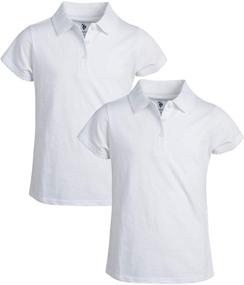 img 4 attached to Girls' Tops, Tees & Blouses for School Uniform by U.S Polo Assn