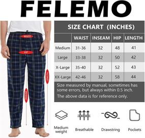 img 1 attached to Durable Loungewear Bottoms by FELEMO: Comfortable Pockets for Ultimate Relaxation
