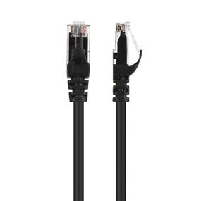 img 1 attached to 🔌 Черный 3 футовый кабель Ethernet Cat6 - Набор из 5 коротких кабелей Cat6 от Cable Matters (Кабель Cat 6, Cat6 кабель)