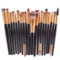 nejlsd 20-piece eye makeup brushes set: eyeliner, eyeshadow blending, wool make up brushes, powder, face foundation, eyeshadow, eyeliner, lip cosmetic brushes logo