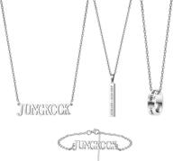 jungkook titanium necklace bracelet birthday logo