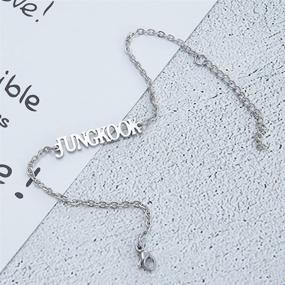 img 1 attached to JUNGKOOK Titanium Necklace Bracelet Birthday