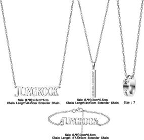 img 3 attached to JUNGKOOK Titanium Necklace Bracelet Birthday