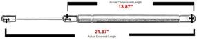 img 1 attached to 🚪 Pair of Rear Liftgate Lift Supports Struts Gas Springs Shocks for 2007-2013 GMC Acadia, 2007-2010 Saturn Outlook | 6152 SG330083 024904