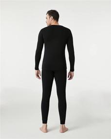 img 2 attached to 🏔️ LAPASA Men's Merino Wool Thermal Underwear Long John Set - Lightweight Base Layer Top and Bottom M31: Superior Comfort for All-Day Warmth