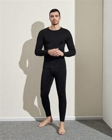 img 1 attached to 🏔️ LAPASA Men's Merino Wool Thermal Underwear Long John Set - Lightweight Base Layer Top and Bottom M31: Superior Comfort for All-Day Warmth