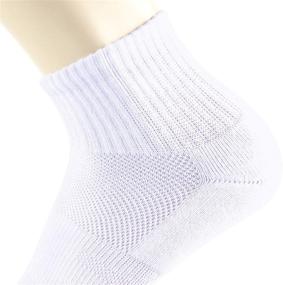 img 1 attached to 🧦 JOURNOW Women's Cushioned Athletic Quarter Socks