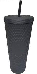 img 4 attached to ☕ Stylish Starbucks Black Matte Studded Tumbler: Elevate Your Coffee Experience!