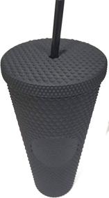 img 2 attached to ☕ Stylish Starbucks Black Matte Studded Tumbler: Elevate Your Coffee Experience!