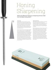 img 2 attached to Shun Classic Combination Honing Steel: Enhance Blade Sharpness & Durability, Effortless Daily & Weekly Care with Micro-Ribbed Surface, Premium PakkaWood Handle & Angle Guide