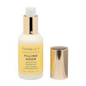 img 3 attached to 🌿 Hyaluronic Acid Face Serum - Vegan Collagen Peptides Anti-Aging Facial Serum by Farmacy Filling Good