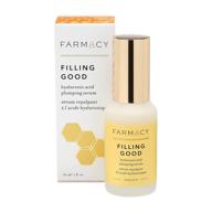 🌿 hyaluronic acid face serum - vegan collagen peptides anti-aging facial serum by farmacy filling good logo