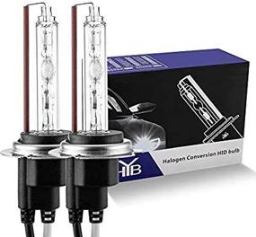 img 2 attached to Upgrade Your Headlights with HYB H7 6000K HID Bulb Xenon Replacement (Pack of 2) - Pure White Light!