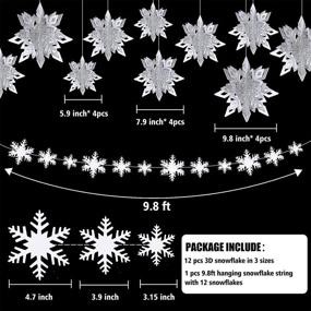 img 1 attached to Christmas Snowflake Decorations Snowflakes Wonderland