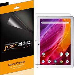 img 2 attached to 📱 Premium (3 Pack) Supershieldz PET Screen Protector for Dragon Touch K10 and Notepad K10 Tablet - High Definition Clarity and Clear Shield