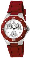 🔴 invicta women's 0701 angel collection red multi-function watch: timelessly elegant and versatile logo
