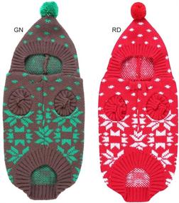 img 2 attached to Hooded Knitted Snowflake Sweater Sweaters Christmas