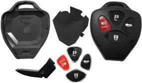 img 4 attached to 🔑 Horande Toyota Scion RAV4, Avalon, Camry, Corolla, Venza Key Fob Case Shell & Pad: 2008-2013 Compatible Replacement Key Cover Housing