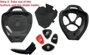 img 3 attached to 🔑 Horande Toyota Scion RAV4, Avalon, Camry, Corolla, Venza Key Fob Case Shell & Pad: 2008-2013 Compatible Replacement Key Cover Housing