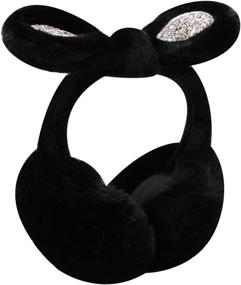 img 4 attached to Orityle Winter Foldable Earmuff Sequins Girls' Accessories