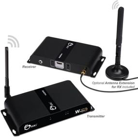 img 3 attached to 🔌 SIIG 1080P Wireless HDMI Extender Kit - 165 Feet (50m) HDMI 1.3 HDCP 1.2 - 2.4Ghz Signal - IR Remote Control - Wall Mountable - Version 2.0 + Wi-Fi Extension Antenna