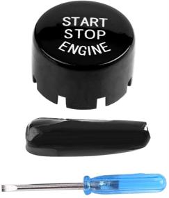 img 4 attached to 🔴 Black Car Engine Start Stop Switch Button Cover for BMW F20 F21 F22 F23 F30 F31 F32 F33 F10 F11 G30 F12 F13 F01 F02